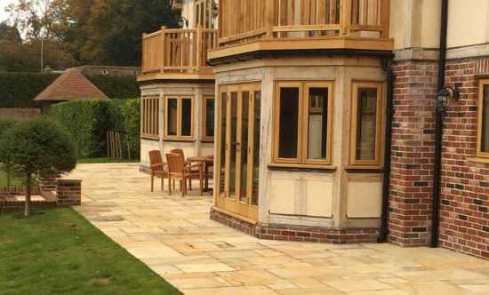 indian sandstone patio